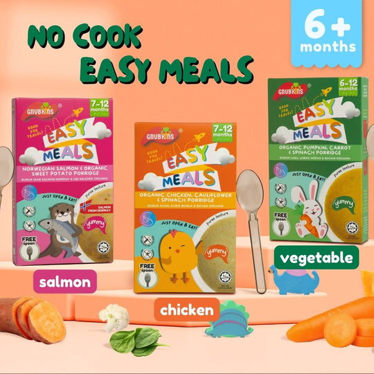 Little Baby Grains Easy Meals - Organic Chicken, Cauliflower & Spinach Porridge (7-12m)