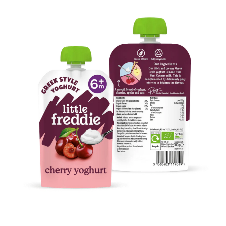 Little Freddie Organic Fruits Pouches (6m+) (90g-100g) - Puree