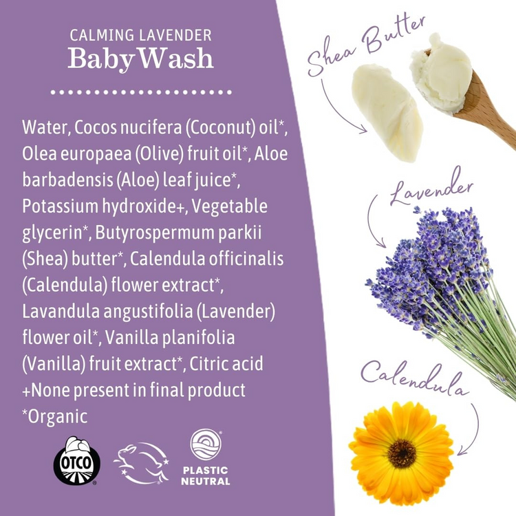 Earth Mama Calming Lavender Baby Wash 160ml