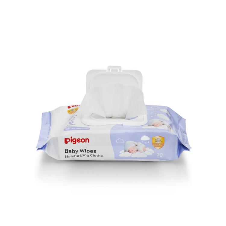 Pigeon Baby Wipes Moisturizing Cloths (3x70s)