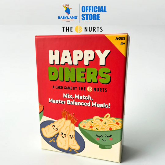 The Nurts Happy Diners Card Game | 4yrs+ | Nutritional Balanced Meal Strategy | Family Game Night