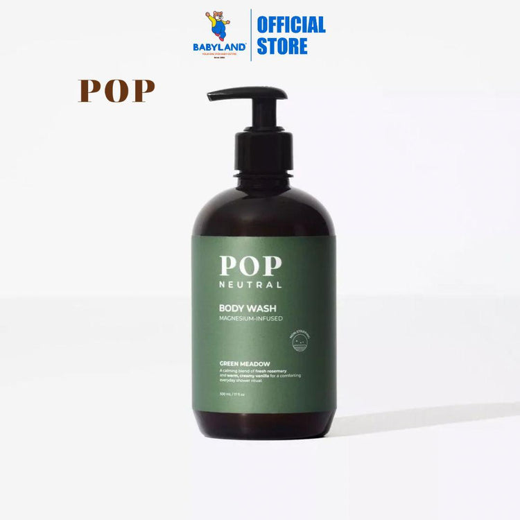 Pop Neutral Magnesium Shower Gel - Rosemary & Vanilla (500ml)