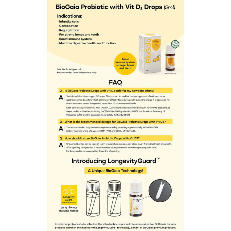 BioGaia Drops With Vitamin D3 Twin Pack