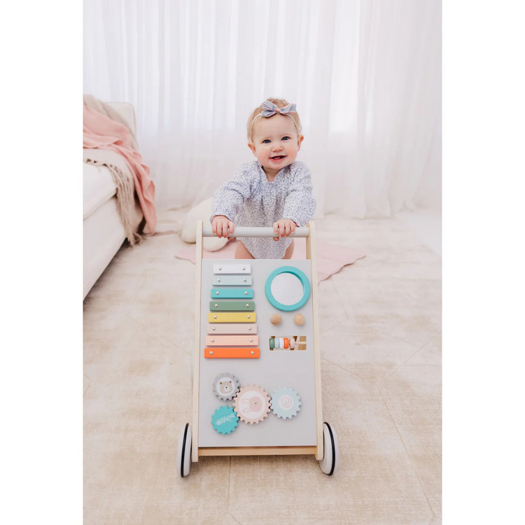 BUBBLE Wooden Activity Play Walker (18m+)