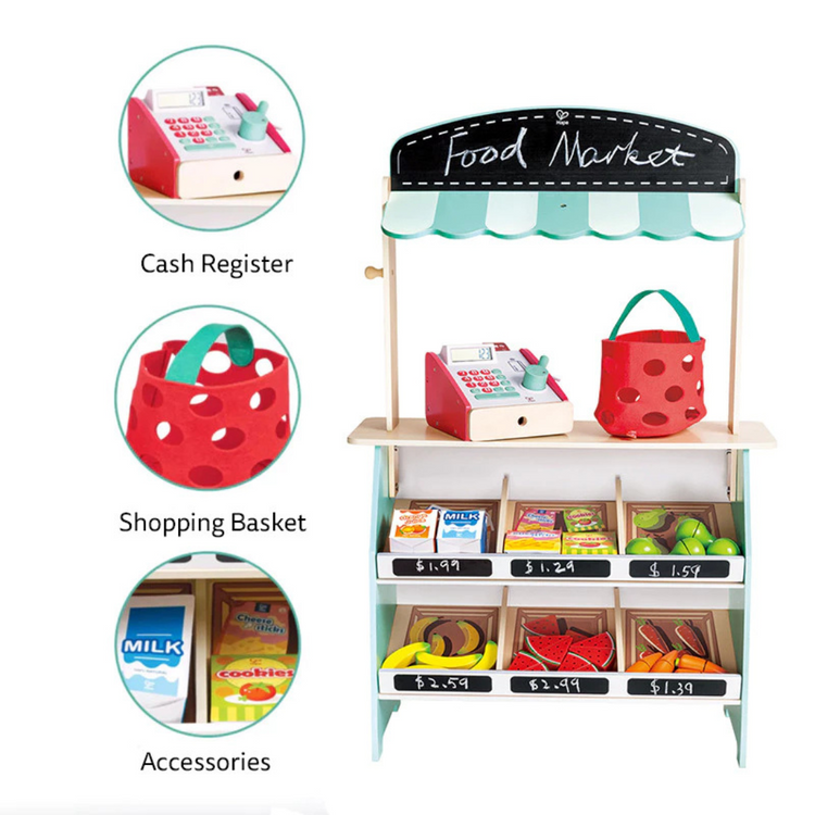 Hape 3209 Farmers Market Stall Role play ( 3+ Years )