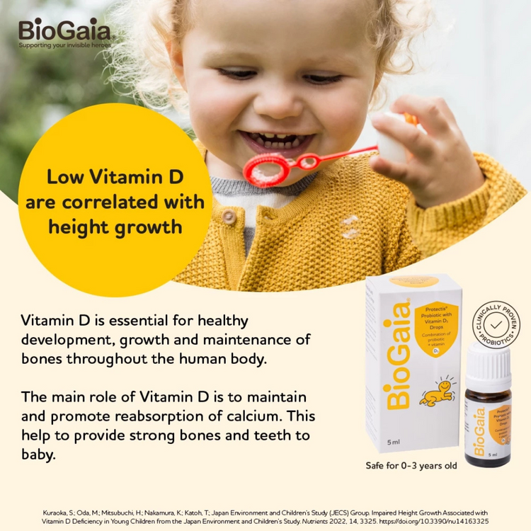 BioGaia Probiotic Drops With Vitamin D3