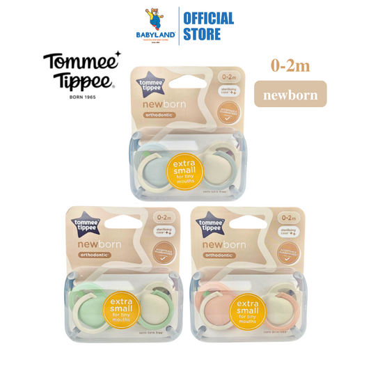 Tommee Tippee Newborn Soothers Twin Pack (0-2M) (Mix Colour)