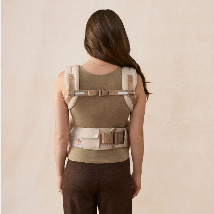 Ergobaby Alta Hipseat Baby Carrier - Natural Beige (4-48 months), SoftFlex ™Mesh for #1 Airflow Ergonomic Wide cushioned Hipseat
