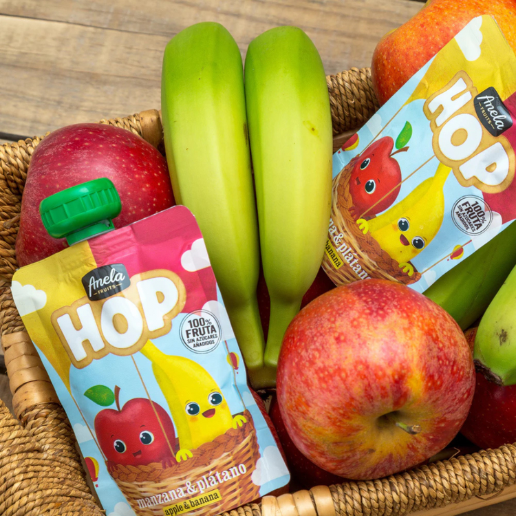 Anela Hop Fruit Puree 100g (6m+) [Halal] /Made in Spain