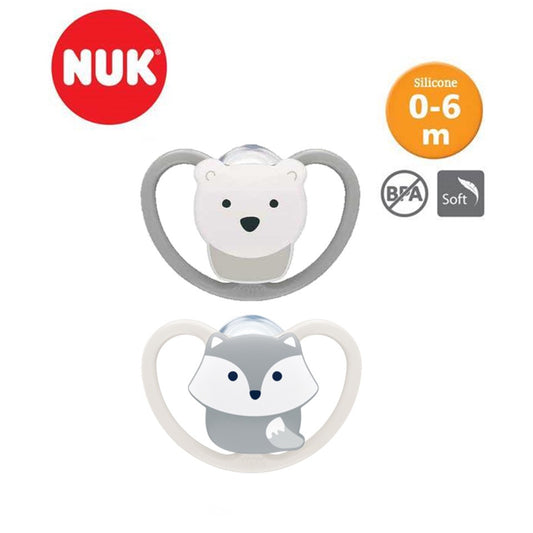 NUK Space Silicone Soother S1 (2Pcs) 0-6m
