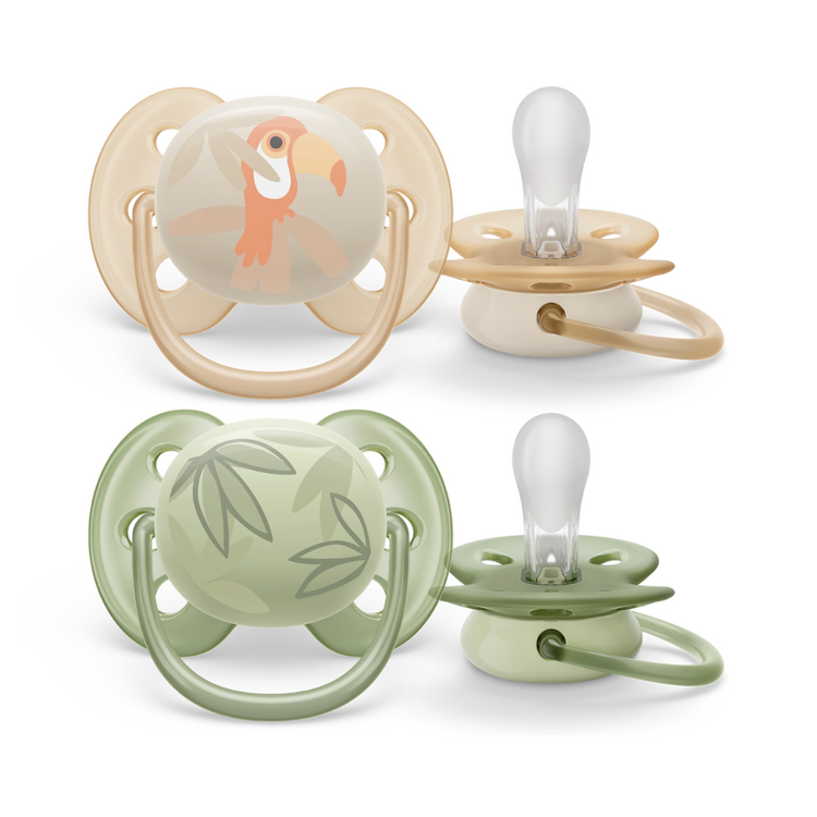 Philips Avent Ultra Soft Soother Twin Pack (0-6m) (6-18m)