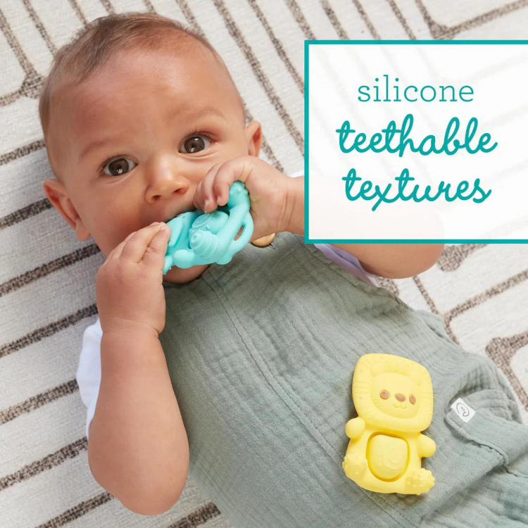 Infantino Teethimal Pop Pals Elephant & Lion (0m+)