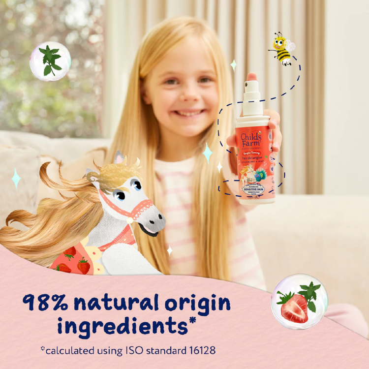 Childs Farm Tangle Taming Hair Detangler - Strawberry & Mint (100ml)