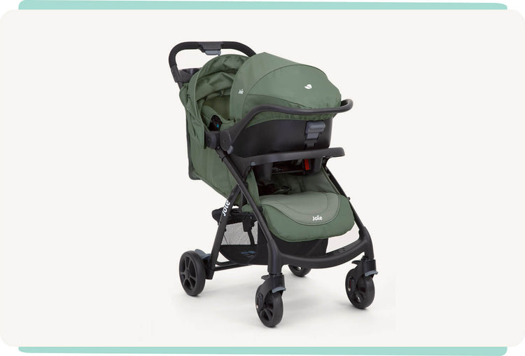 Joie Muze LX With Footmuff Stroller - Coal (Birth to 15 kg)