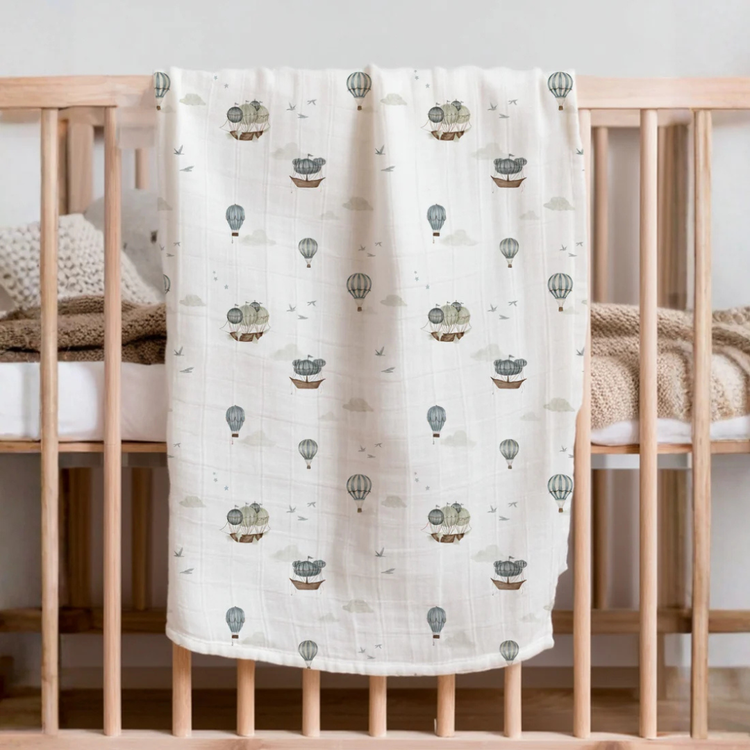 Joey & Mom Luxuriously Soft Bamboo Cotton Swaddle (3-in-1 Bundle) | Premium Bedung Bayi