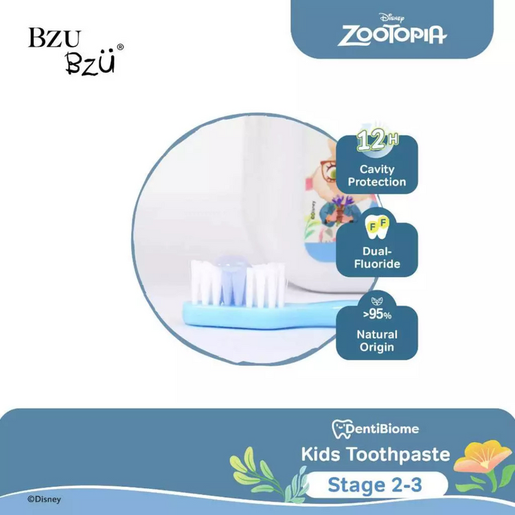 BZU BZU DentiBiome Kids Toothpaste (Blueberry) (Stage 2-3) - 150g