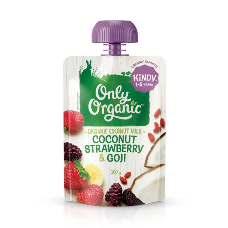 Only Organic Fruit & Vege Pouches ( Kindy 1-5yrs ) (100g)