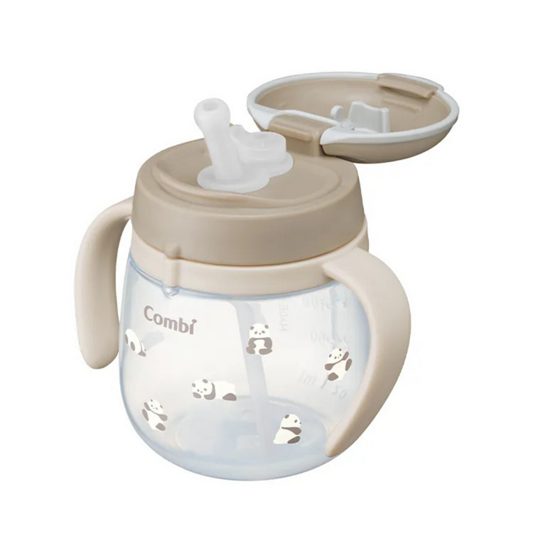 Combi Baby Lakumug Straw Cup 240ml - Panda (6m+)
