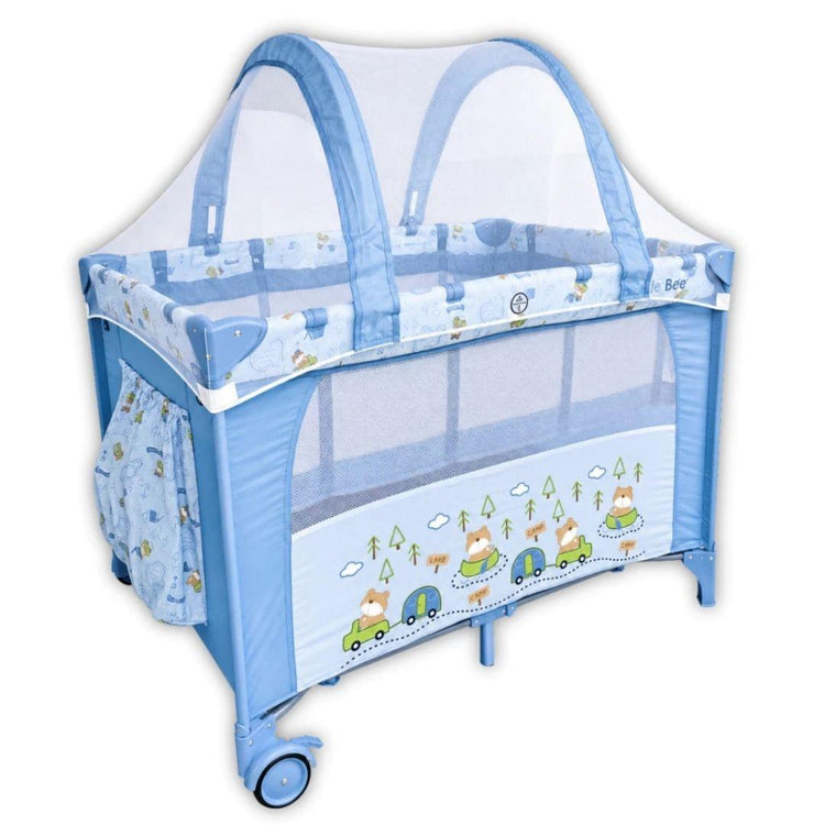 Bumble Bee 2 Levels Bassinet Playpen/Playard/Travel Cot - Bears (Birth to 15kg)