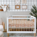 Babyhood Riya Cot - Beech & White ( Newborn to 5 years old )