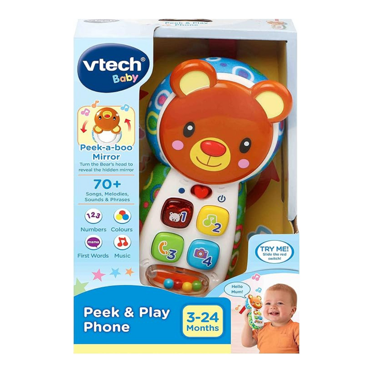Vtech Peek & Play Phone - VT-UK ( 3 to 24 Months )