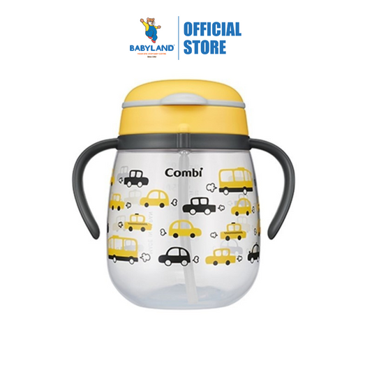 Combi Baby Lakumug Straw 340ml - Yellow (6m+)