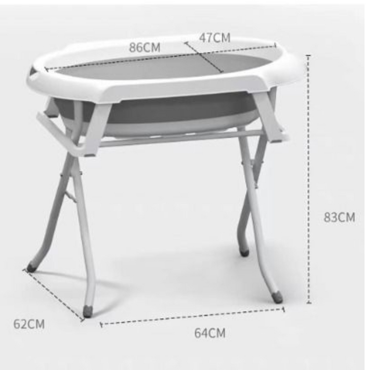 Lucky Baby Collato Bathtub W/Stand+Bath Support