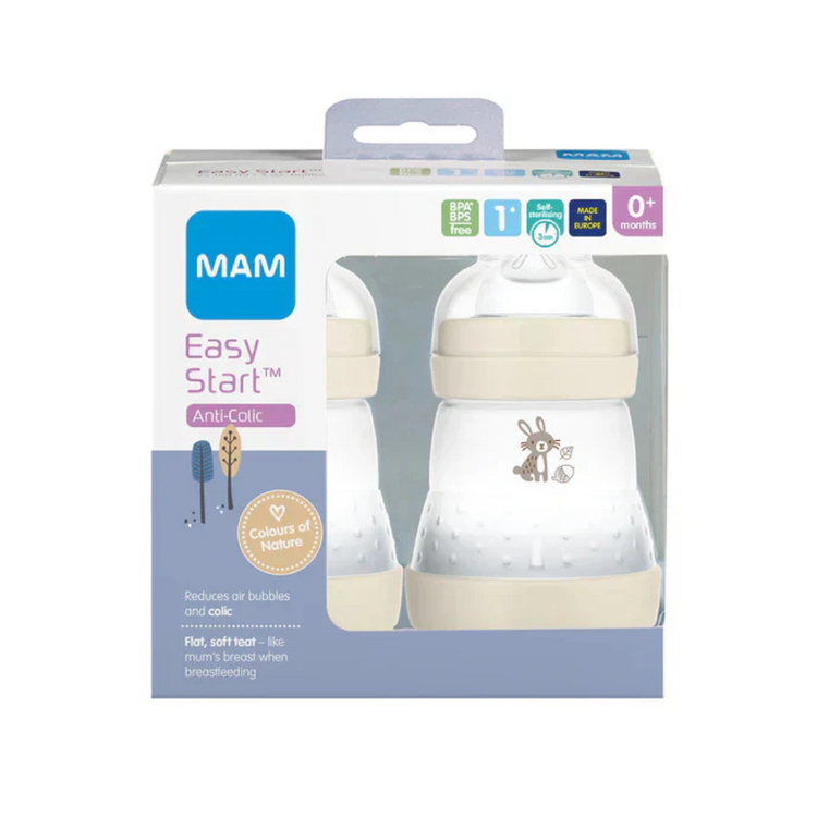 MAM Easy Start Colours of Nature Anti-Colic Bottle (160ml x 2)