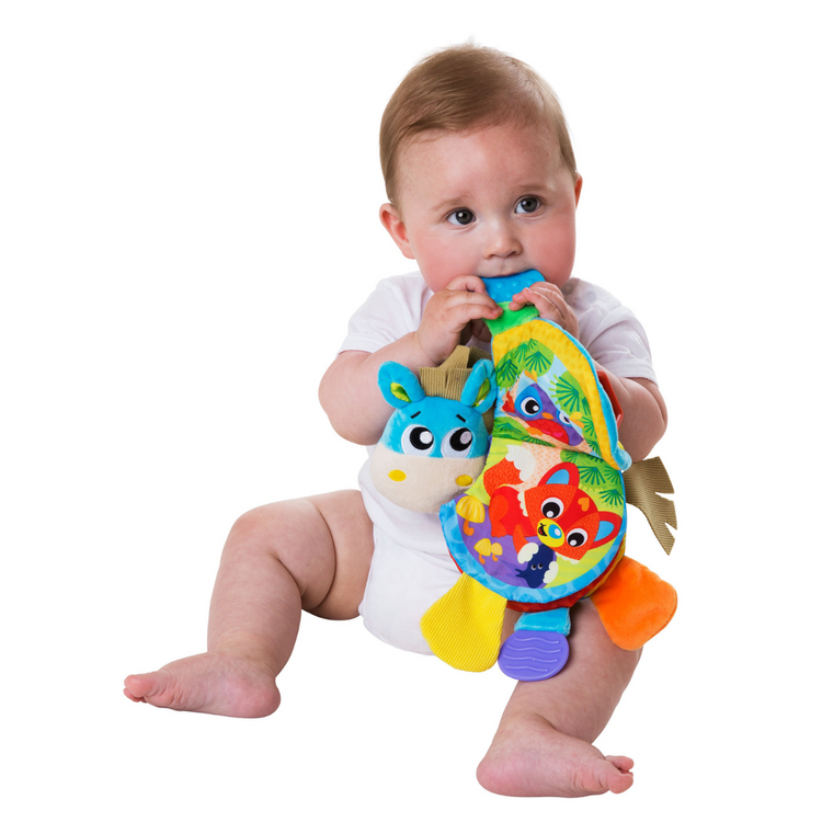 Playgro Musical Clip Clop Teether Book (3m+)