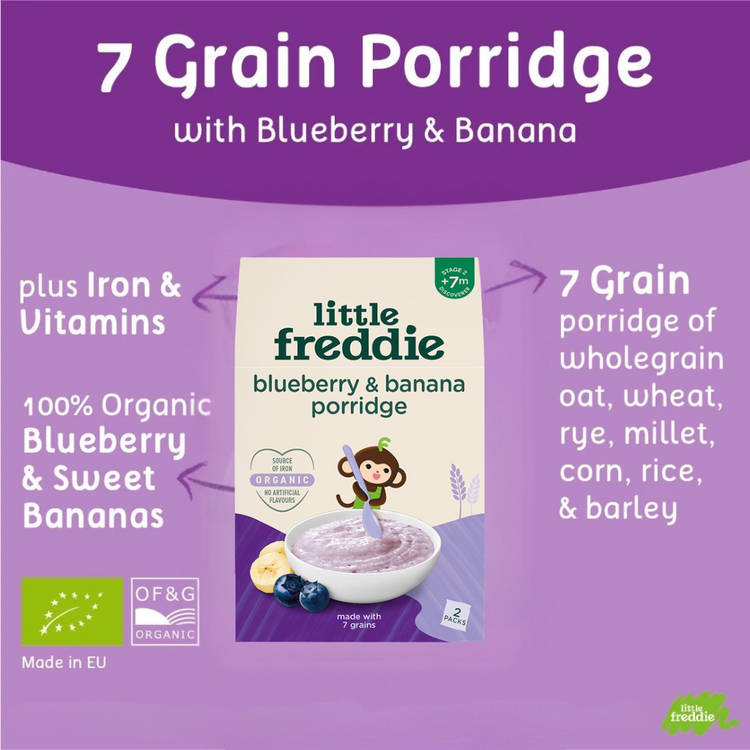 Little Freddie Organic Baby Porridge (2x80g)