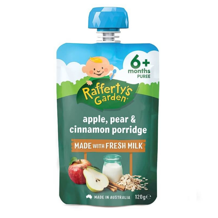 Rafferty's Garden Baby Food Pouches 120g 6m+/8m+ Made In Australia