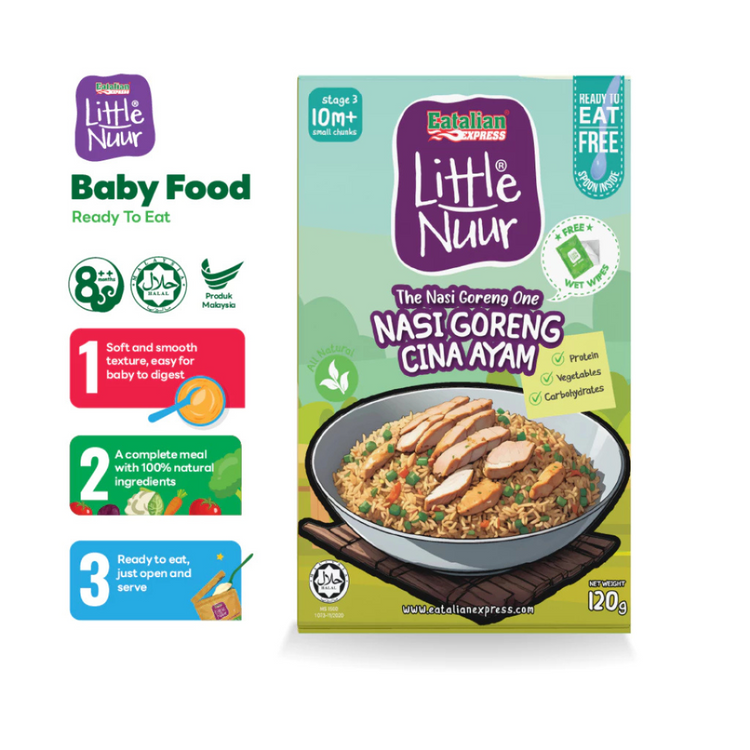 Eatalian Express Little Nuur Baby Food Stage 3 (10m+) | Makanan Bayi untuk 10 bulan ke atas