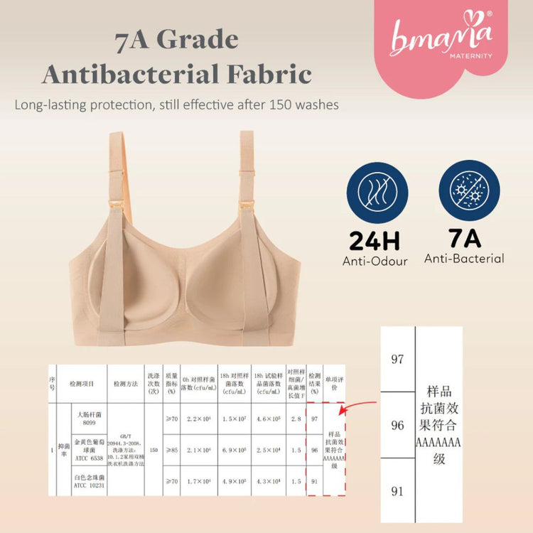 Bmama Seamless Support T-Shirt Nursing Bra - Beige