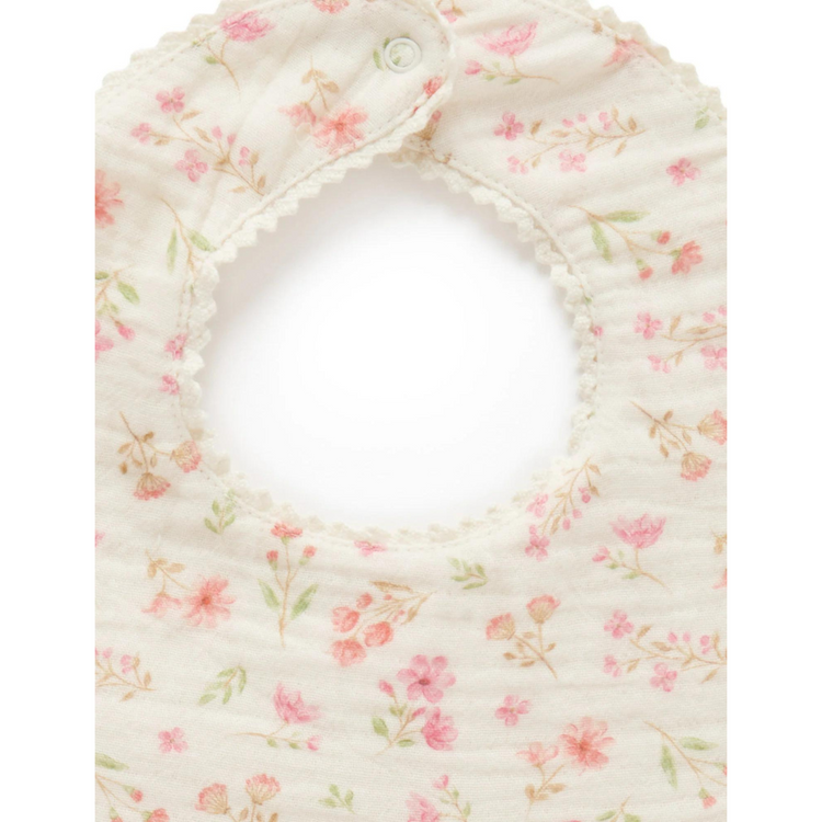 Purebaby Organic Seaside Bib - Seaside Floral