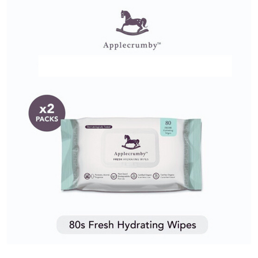 Applecrumby Fresh Hydrating Wipes 80s (2 Packs Bundle)