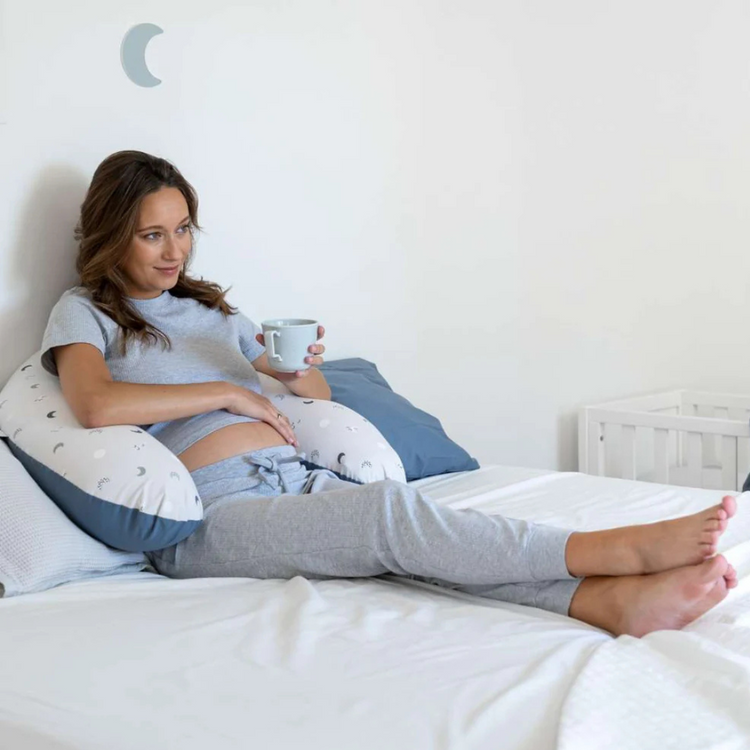 Doomoo Buddy Nursing Pillow - Blue Grey Moon