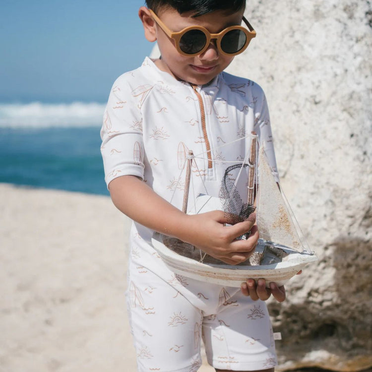 Joey & Mom Kids UPF50+ Swimwear Coastal Collection | Sun Protection Baby & Toddler Swimsuit for Boys & Girls