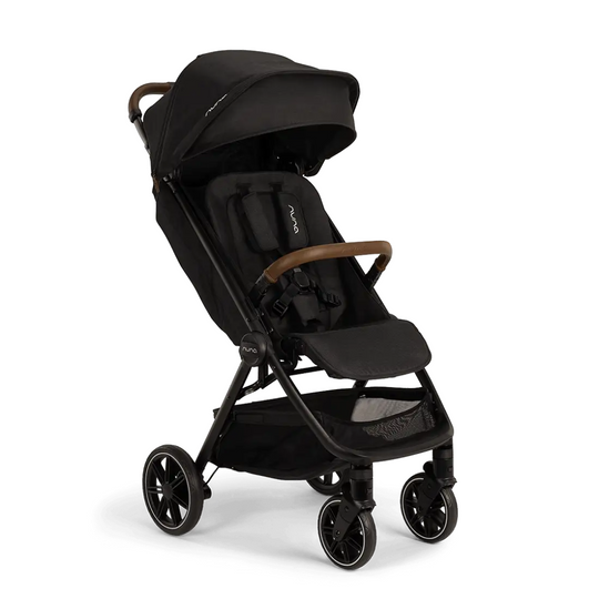 Nuna TRVL LX Stroller - Caviar (Birth to 50 lbs)