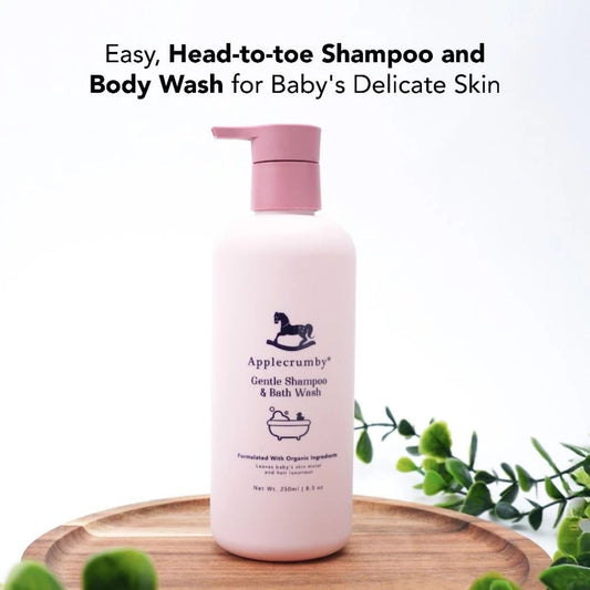Applecrumby Gentle Shampoo & Bath Wash 250ml (1 Bottle)