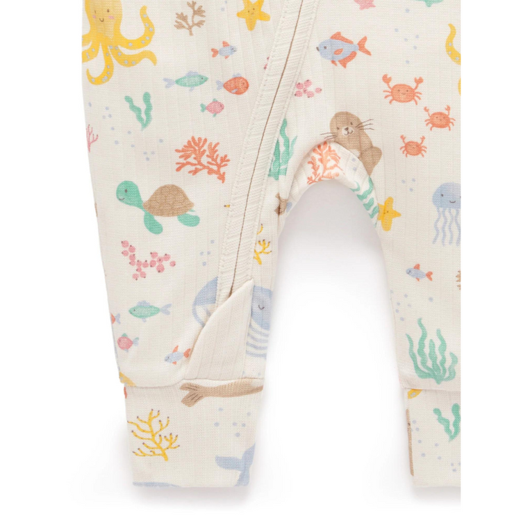 Pruebaby Organic In the Sea Zip Growsuit