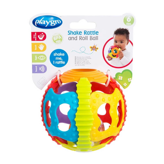 Playgro 4083681 Shake Rattle & Roll Ball (6m+)