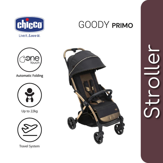 Chicco Goody Primo Auto Fold Stroller - Enchanting Bronze (Birth to to 22 kg)