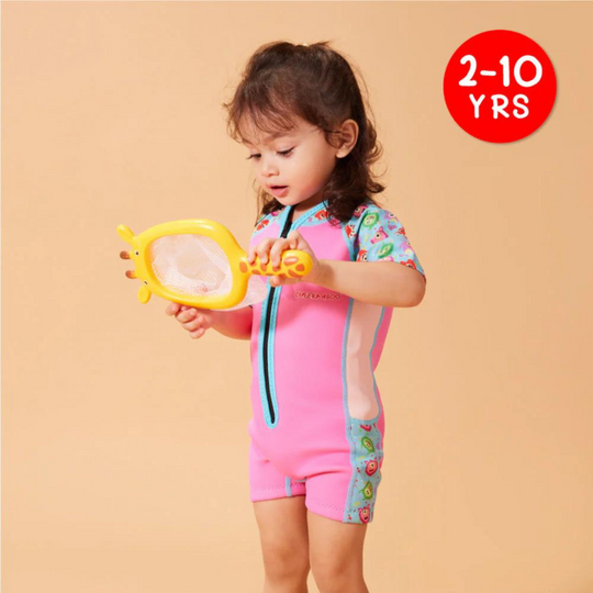 Cheekaaboo Wobbie Toddler Thermal Swimsuit UPF50+ - Pink Monster