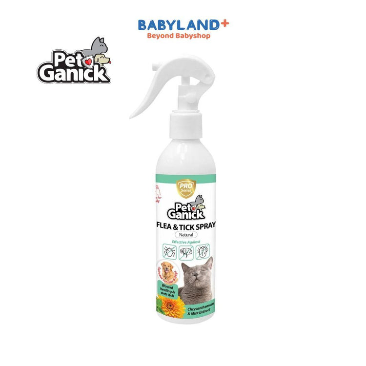 Pet Ganick Flea & Tick Spray (225ML)