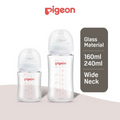 Pigeon SofTouch Wide-Neck Glass Nursing Bottle (160ml/240ml)