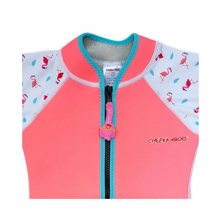 Cheekaaboo Wobbie Toddler Thermal Swimsuit UPF50+ Pink Flamingo