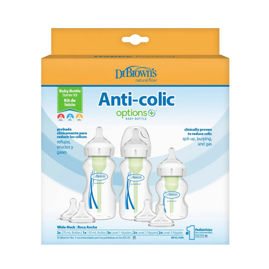 Dr Brown's Options+ Anti Colic Wide Neck Starter Set