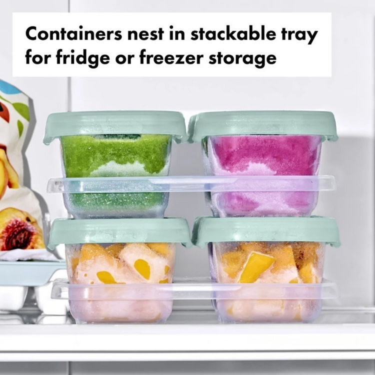 OXO Tot Baby Blocks Freezer Storage Containers 180ml - Opal