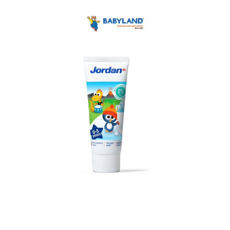 Jordan Toothbrush Step1 + Toothpaste 75g Traveling Pouch (0-2yrs)