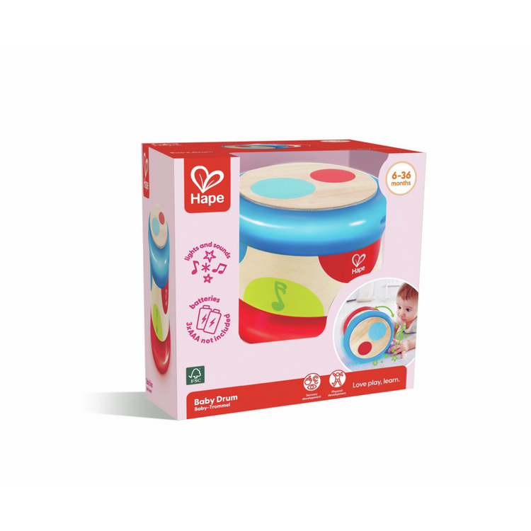 Hape 0333 Baby Drum (6m+)